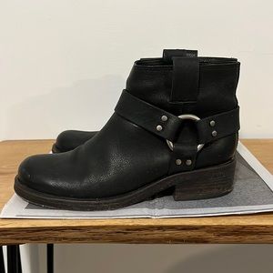All Saints ankle boots in black leather